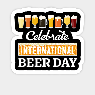 Celebrate Diversity Beer Day Drinking Festival Beers Brews Sticker